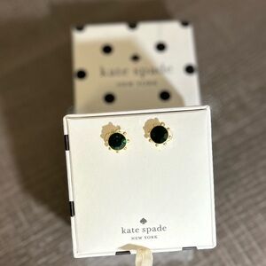 Kate Spade New York Flying Colors Bezel Studs Emerald One Size